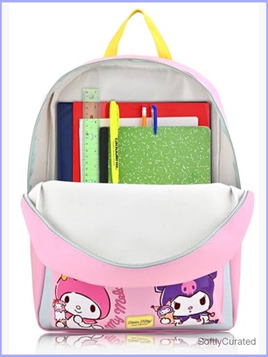 Sanrio Hello Kitty Backpack - Large PU Leather Travel Backpack for School main image 5